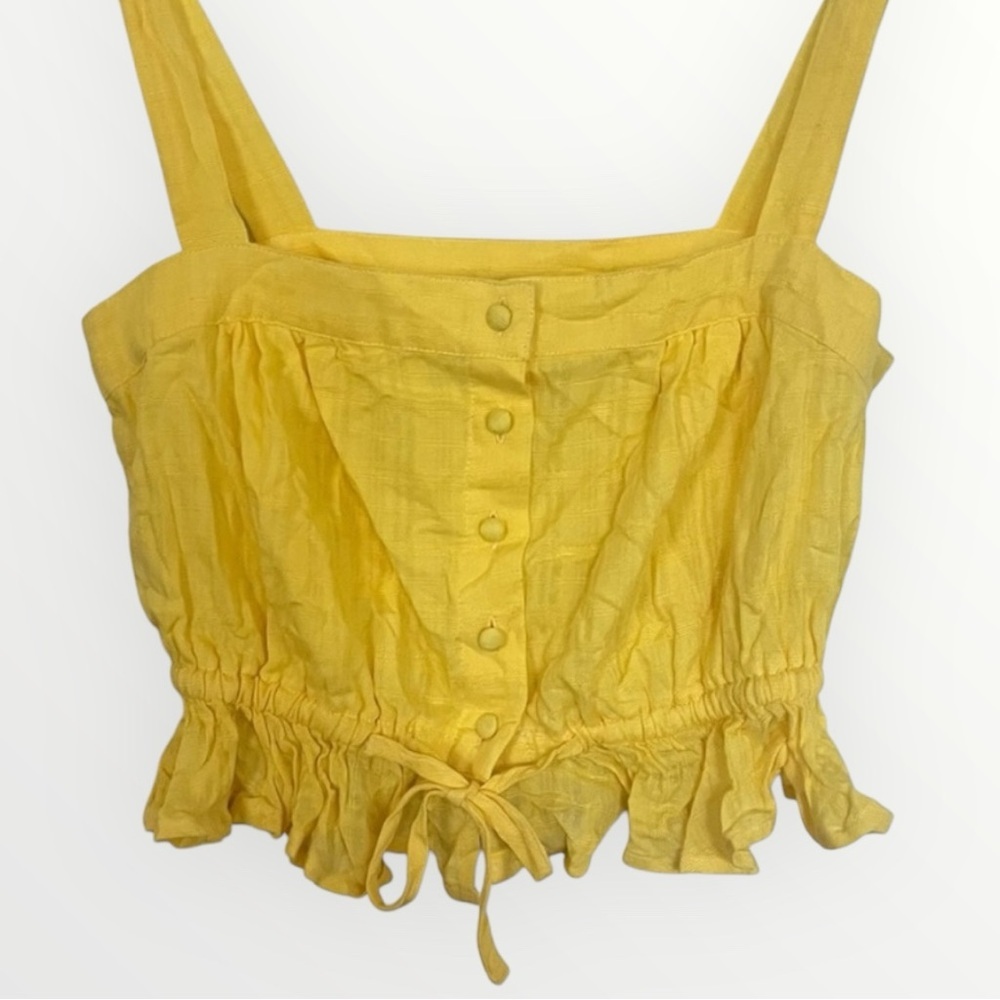 FOREVER 21 Lightweight Yellow Crop Top